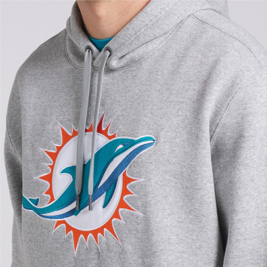 Miami Dolphins Legacy Fleece Pullover Hoodie - Heather Gray - Fanatics