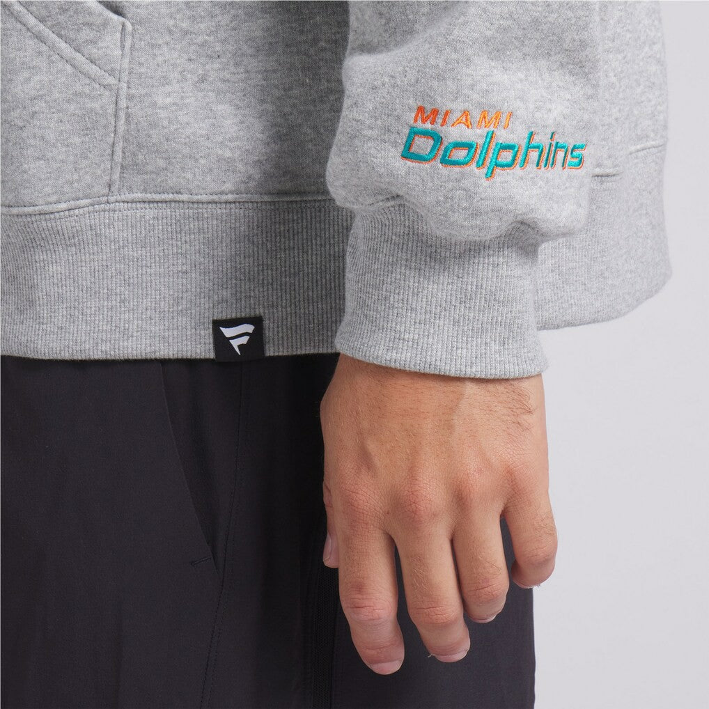 Miami Dolphins Legacy Fleece Pullover Hoodie - Heather Gray - Fanatics