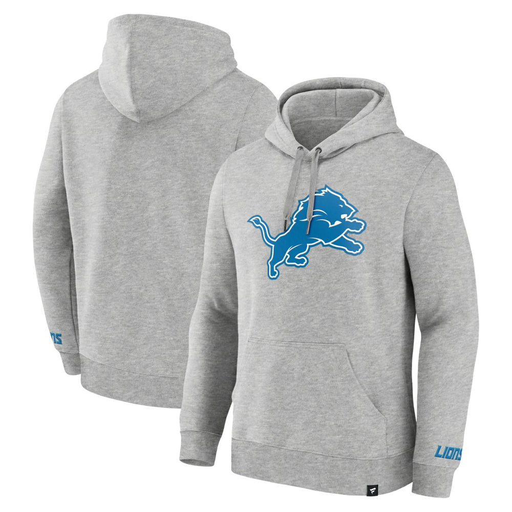 Detroit Lions Legacy Fleece Pullover Hoodie - Heather Gray - Fanatics
