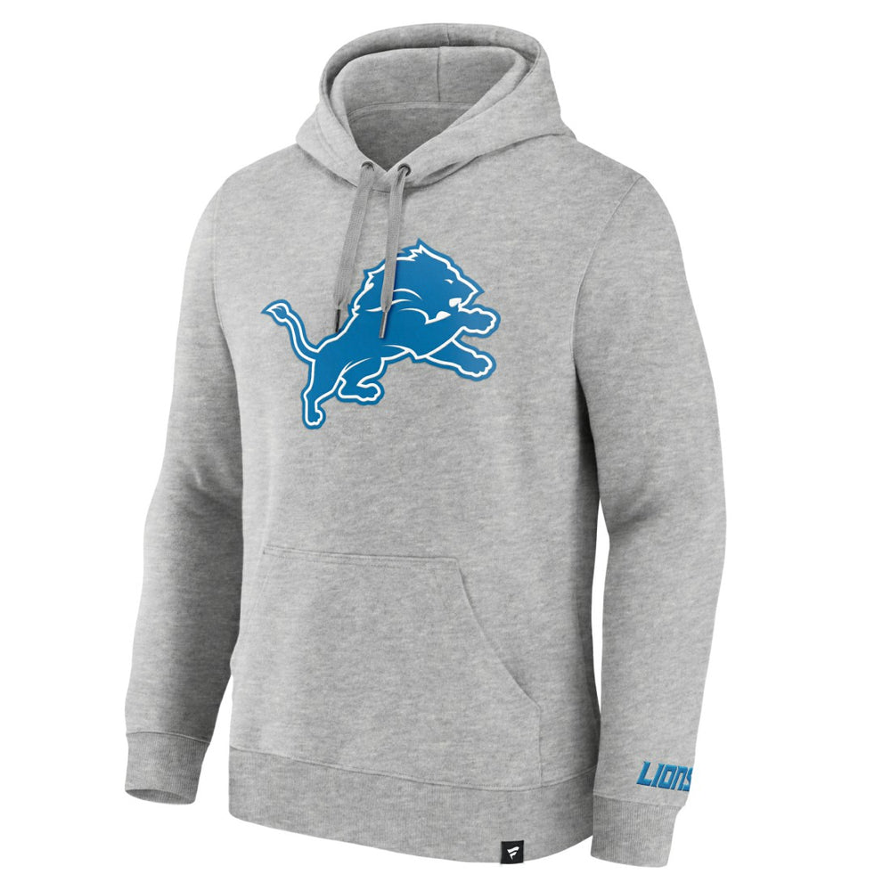 Detroit Lions Legacy Fleece Pullover Hoodie - Heather Gray - Fanatics