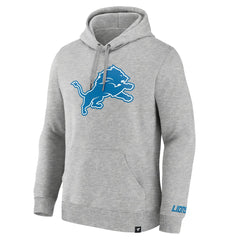 Detroit Lions Legacy Fleece Pullover Hoodie - Heather Gray - Fanatics