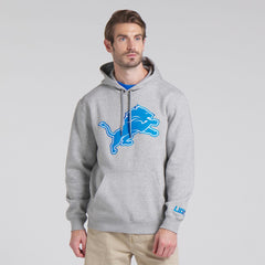 Detroit Lions Legacy Fleece Pullover Hoodie - Heather Gray - Fanatics