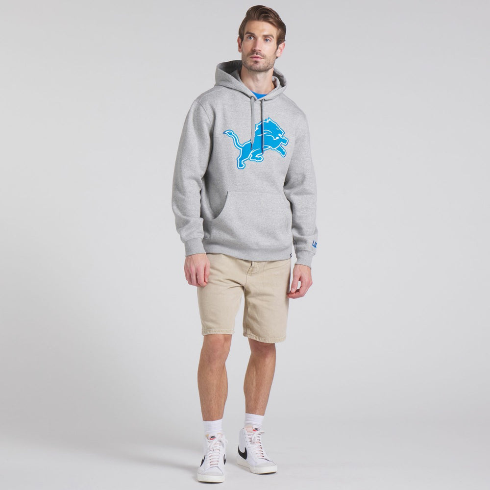 Detroit Lions Legacy Fleece Pullover Hoodie - Heather Gray - Fanatics