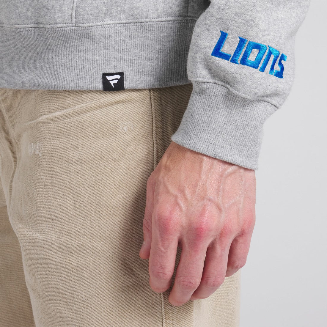 Detroit Lions Legacy Fleece Pullover Hoodie - Heather Gray - Fanatics
