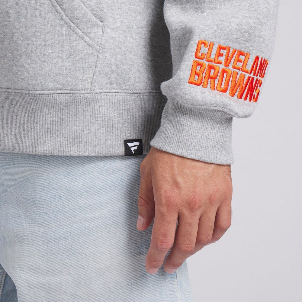 Cleveland Browns Legacy Fleece Pullover Hoodie - Heather Gray - Fanatics
