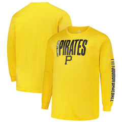 Pittsburgh Pirates Profile Big & Tall Two-Hit Long Sleeve T-Shirt Online