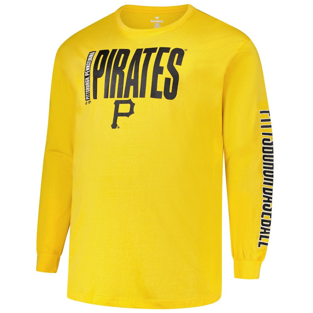 Pittsburgh Pirates Profile Big & Tall Two-Hit Long Sleeve T-Shirt Online