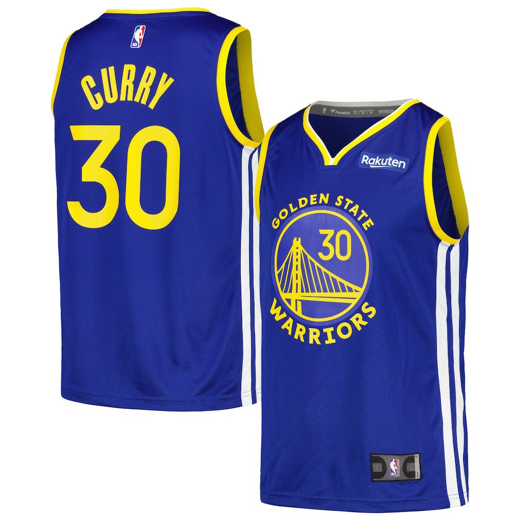 Fanatics Stephen Curry Golden State Warriors Fast Break Player Badge Jersey Royal