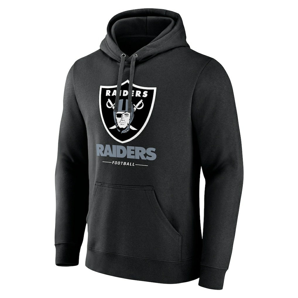 Las Vegas Raiders Team Lockup Pullover Hoodie - Black - NFL