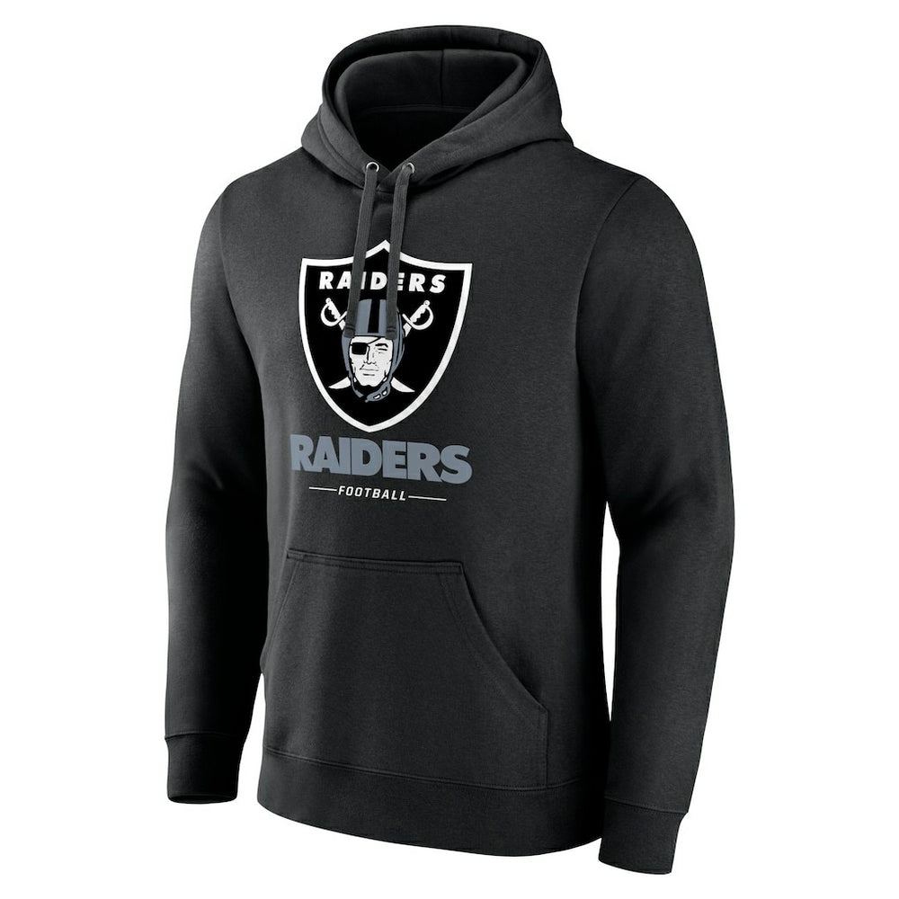 Las Vegas Raiders Team Lockup Pullover Hoodie - Black - NFL