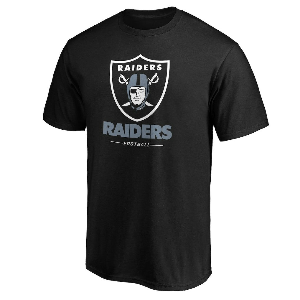 Las Vegas Raiders Team Lockup T-Shirt - Black - NFL