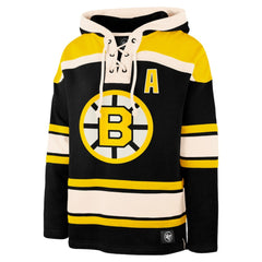Bobby Orr Boston Bruins '47 Retired Player Name & Number Lacer Pullover Hoodie - Black | 47 brand Lifestyle