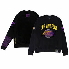 Los Angeles Lakers NBA x Two Hype Unisex Culture & Hoops Heavyweight Pullover Sweatshirt - Black