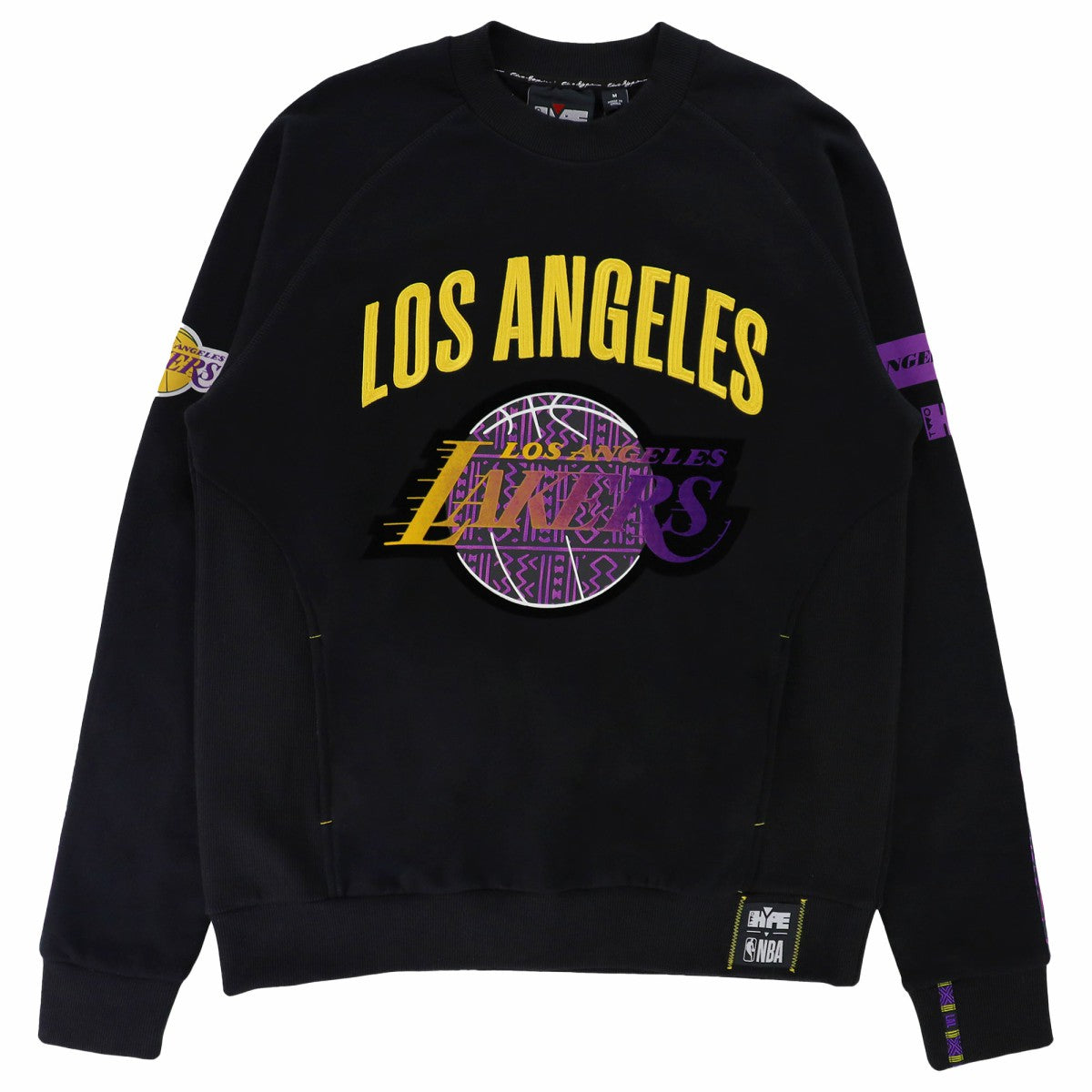 Los Angeles Lakers NBA x Two Hype Unisex Culture & Hoops Heavyweight Pullover Sweatshirt - Black