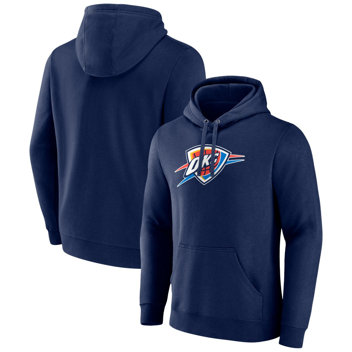 Oklahoma City Thunder Primary Logo Pullover Hoodie Navy