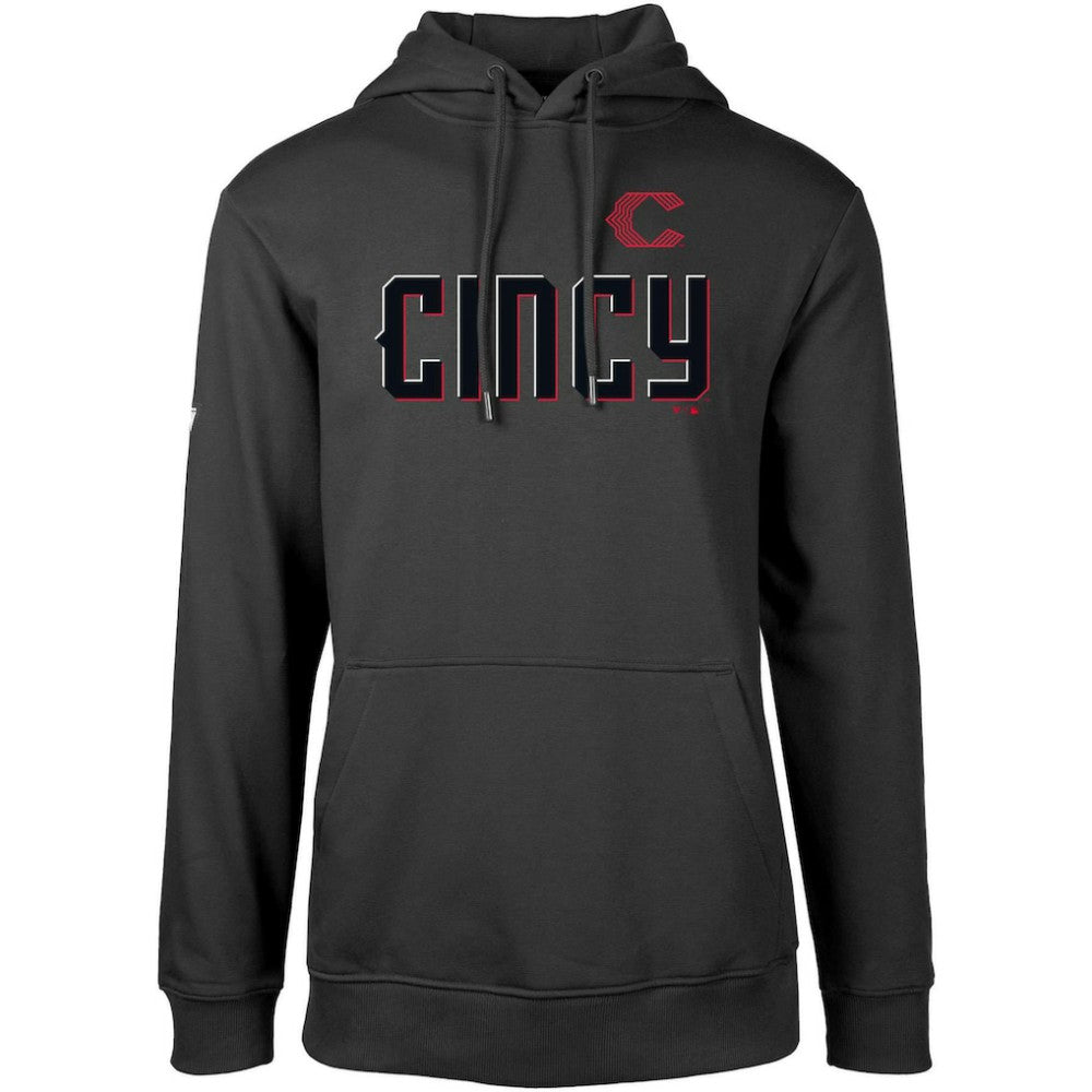 Cincinnati Reds Levelwear City Connect Podium Core Logo Pullover Hoodie Outlet