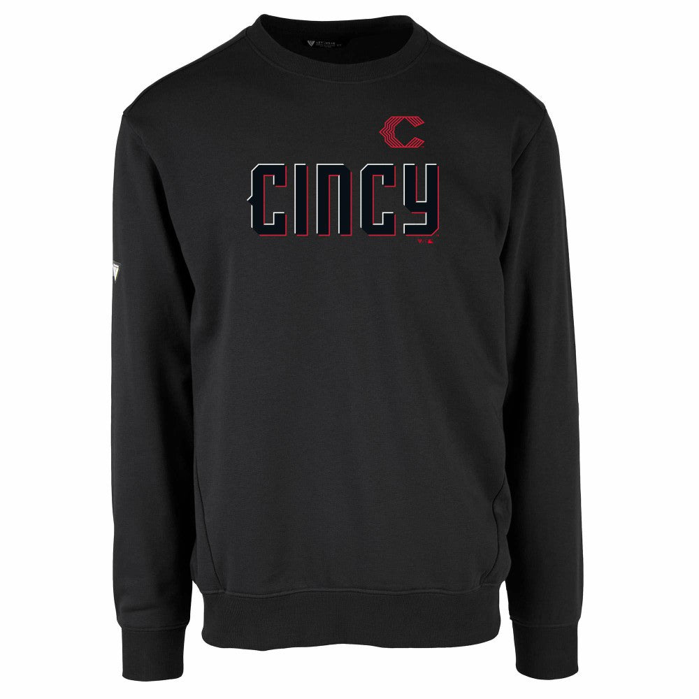 Cincinnati Reds Levelwear City Connect Zane Core Logo Pullover Sweatshirt for sale