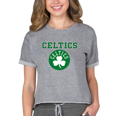 Boston Celtics Concepts Sport NBA Women's Concepts Mainstream Terry SS Top Gray