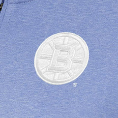 Boston Bruins Antigua Women's White Logo Mentor Quarter-Zip Jacket - Lavender | NHL near me