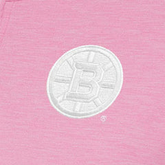 Boston Bruins Antigua Women's White Logo Mentor Quarter-Zip Jacket - Pink | NHL near me