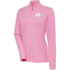 Dallas Stars Antigua Women's White Logo Mentor Quarter-Zip Jacket - Pink | NHL online