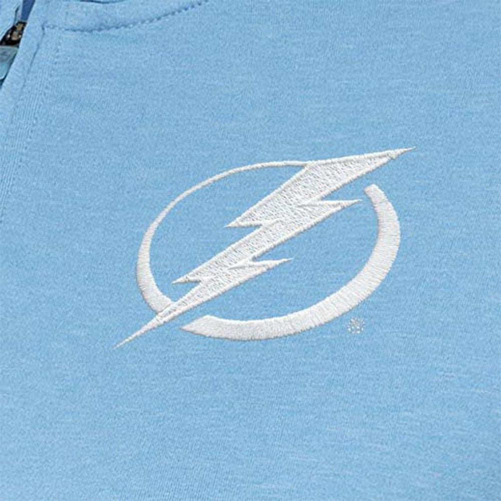 Tampa Bay Lightning Antigua Women's White Logo Mentor Quarter-Zip Jacket - Light Blue | NHL near me