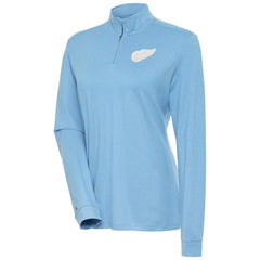 Detroit Red Wings Antigua Women's White Logo Mentor Quarter-Zip Jacket - Light Blue | NHL on sale
