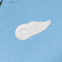 Detroit Red Wings Antigua Women's White Logo Mentor Quarter-Zip Jacket - Light Blue | NHL on sale