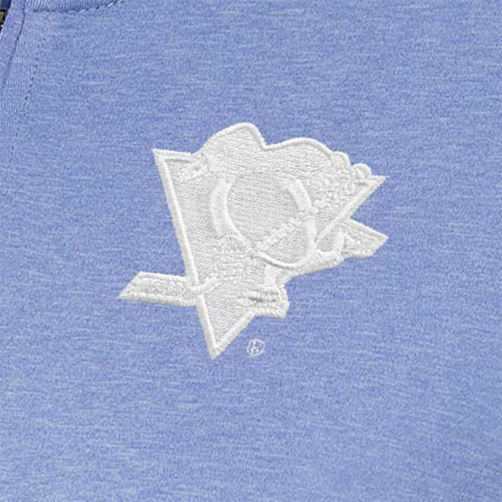 Pittsburgh Penguins Antigua Women's White Logo Mentor Quarter-Zip Jacket - Lavender | NHL Clearance