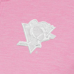Pittsburgh Penguins Antigua Women's White Logo Mentor Quarter-Zip Jacket - Pink | NHL Lifestyle