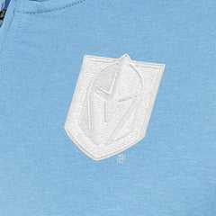 Vegas Golden Knights Antigua Women's White Logo Mentor Quarter-Zip Jacket - Light Blue | NHL Clearance