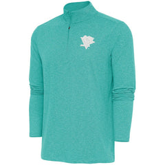 Pittsburgh Penguins Antigua White Logo Hunk Quarter-Zip Pullover - Heather Aqua | NHL discount