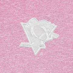 Pittsburgh Penguins Antigua White Logo Hunk Quarter-Zip Pullover - Pink | NHL Lifestyle