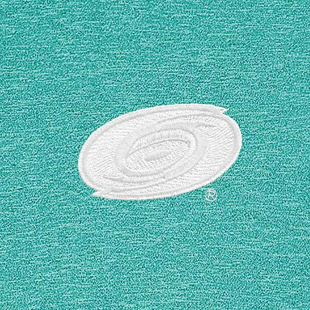 Carolina Hurricanes Antigua White Logo Hunk Quarter-Zip Pullover - Heather Aqua | NHL on sale