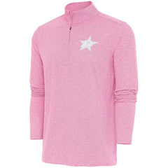 Dallas Stars Antigua White Logo Hunk Quarter-Zip Pullover - Pink | NHL near me