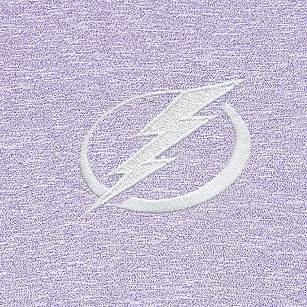 Tampa Bay Lightning Antigua White Logo Hunk Quarter-Zip Pullover - Lavender | NHL on sale