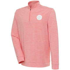 Boston Bruins Antigua White Logo Bright Quarter-Zip Pullover - Coral | NHL on sale