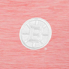 Boston Bruins Antigua White Logo Bright Quarter-Zip Pullover - Coral | NHL on sale