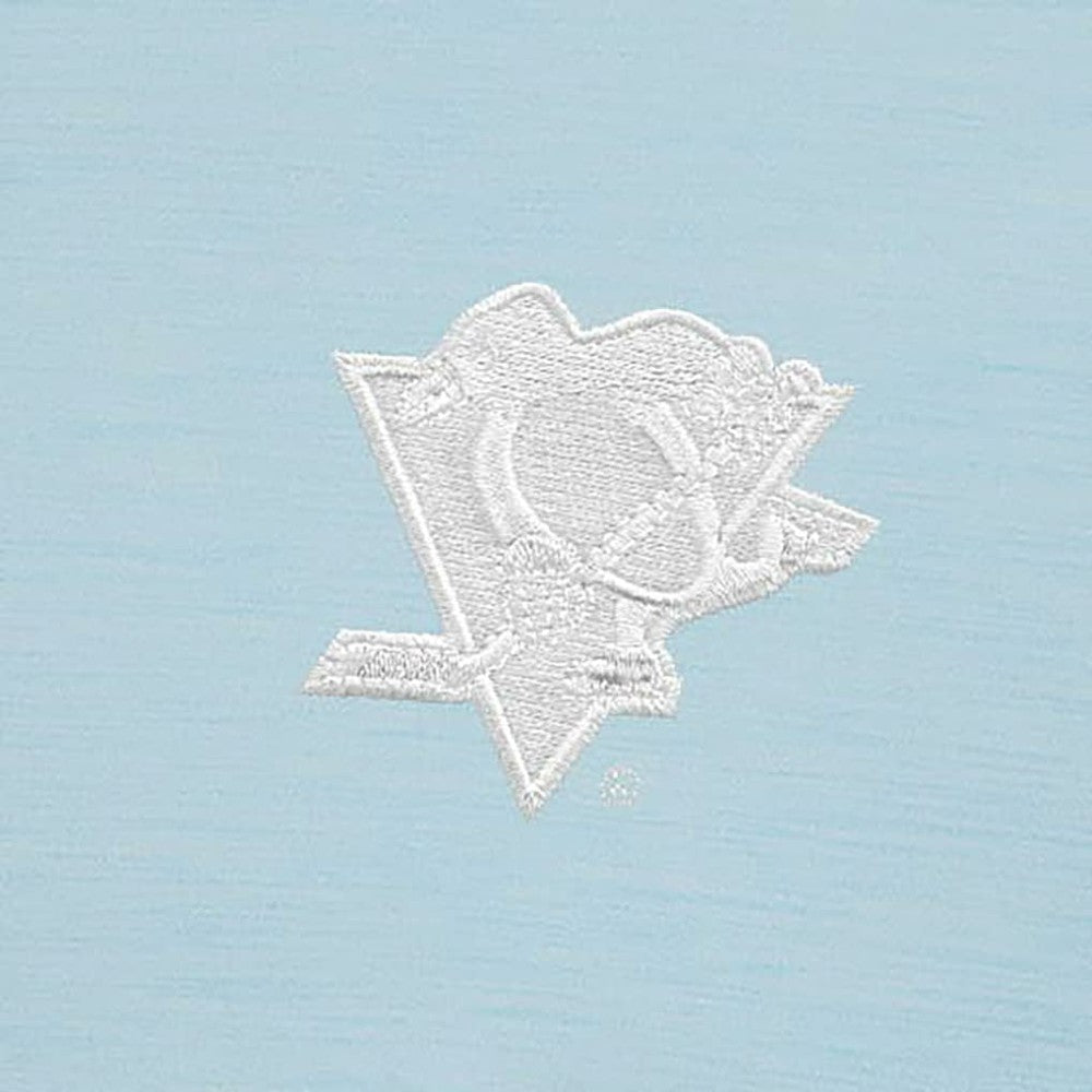 Pittsburgh Penguins Antigua White Logo Bright Quarter-Zip Pullover - Powder Blue | NHL near me