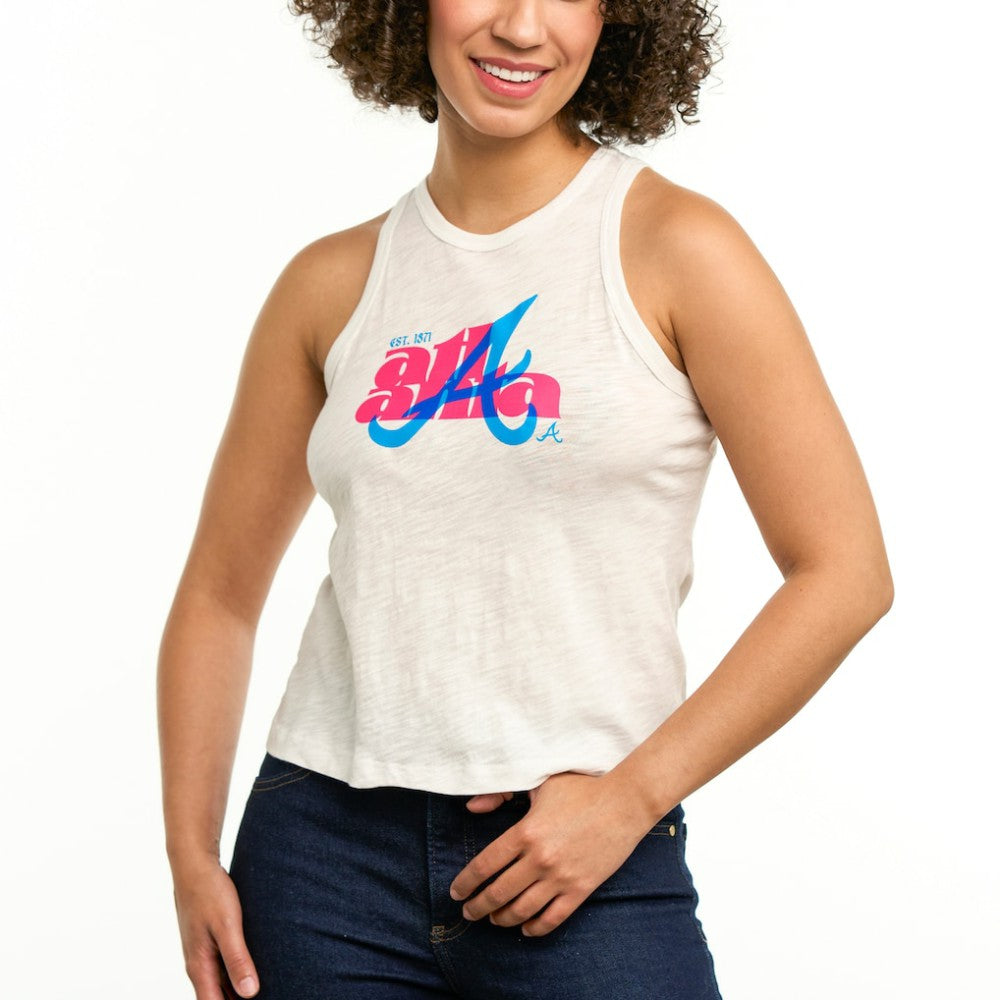 Atlanta Braves Lusso Women's Lourdes Tank Top Online