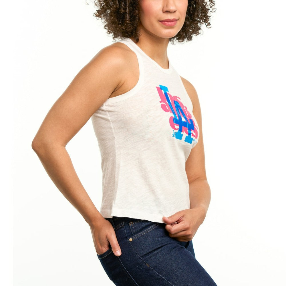 Los Angeles Dodgers Lusso Women's Lourdes Tank Top for sale