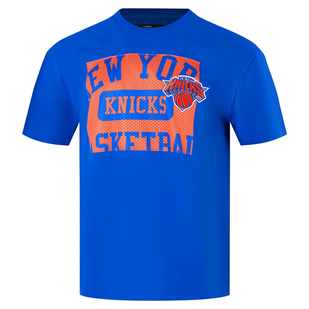 New York Knicks Pro Standard Made To Play Drop Shoulder T-Shirt Royal