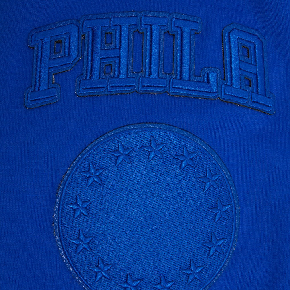 Philadelphia 76ers Pro Standard Triple Tonal DK Pullover Hoodie Jacket Royal