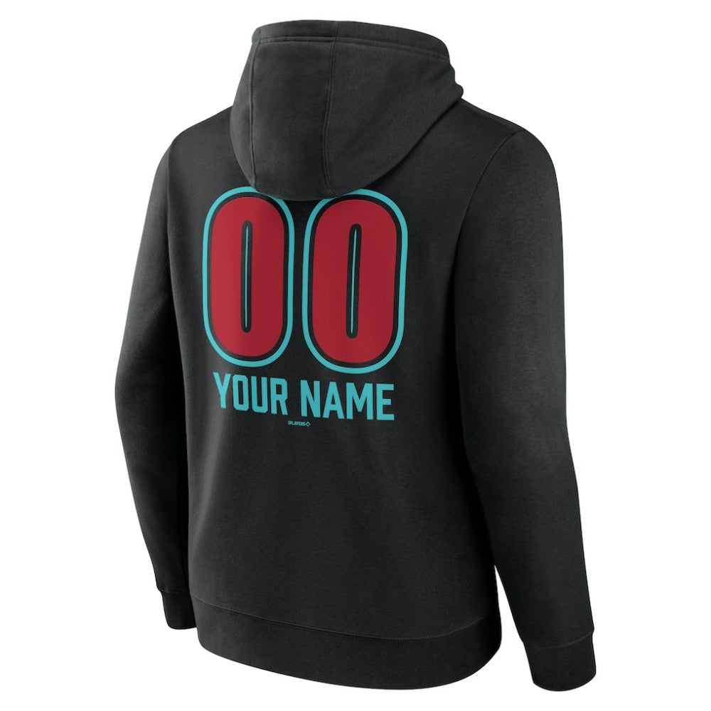 Arizona Diamondbacks Personalized Name & Number Fastball Pullover Hoodie Online