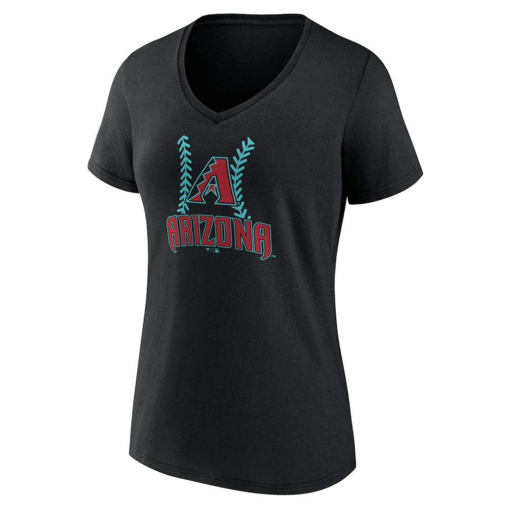 Arizona Diamondbacks Women's Personalized Name & Number Fastball V-Neck T-Shirt Online