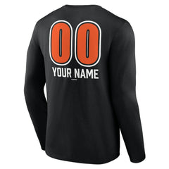 Baltimore Orioles Personalized Name & Number Fastball Long Sleeve T-Shirt Outlet