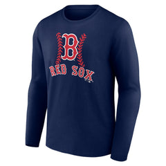 Boston Red Sox Personalized Name & Number Fastball Long Sleeve T-Shirt Discount