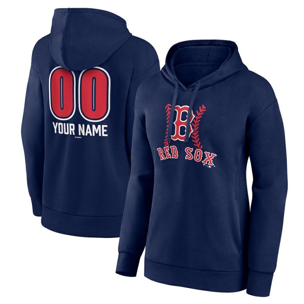 Boston Red Sox Women's Personalized Name & Number Fastball Pullover Hoodie Online