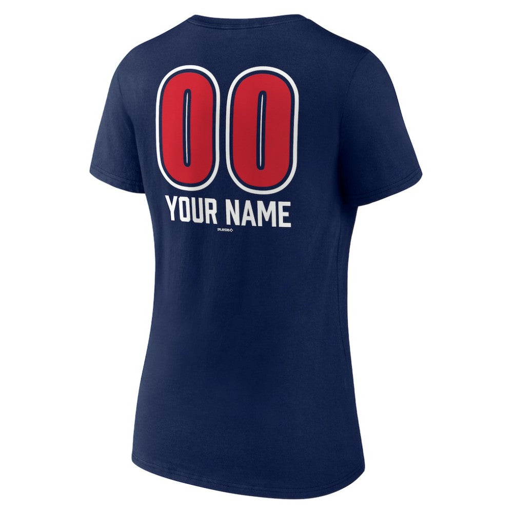 Boston Red Sox Women's Personalized Name & Number Fastball V-Neck T-Shirt Outlet