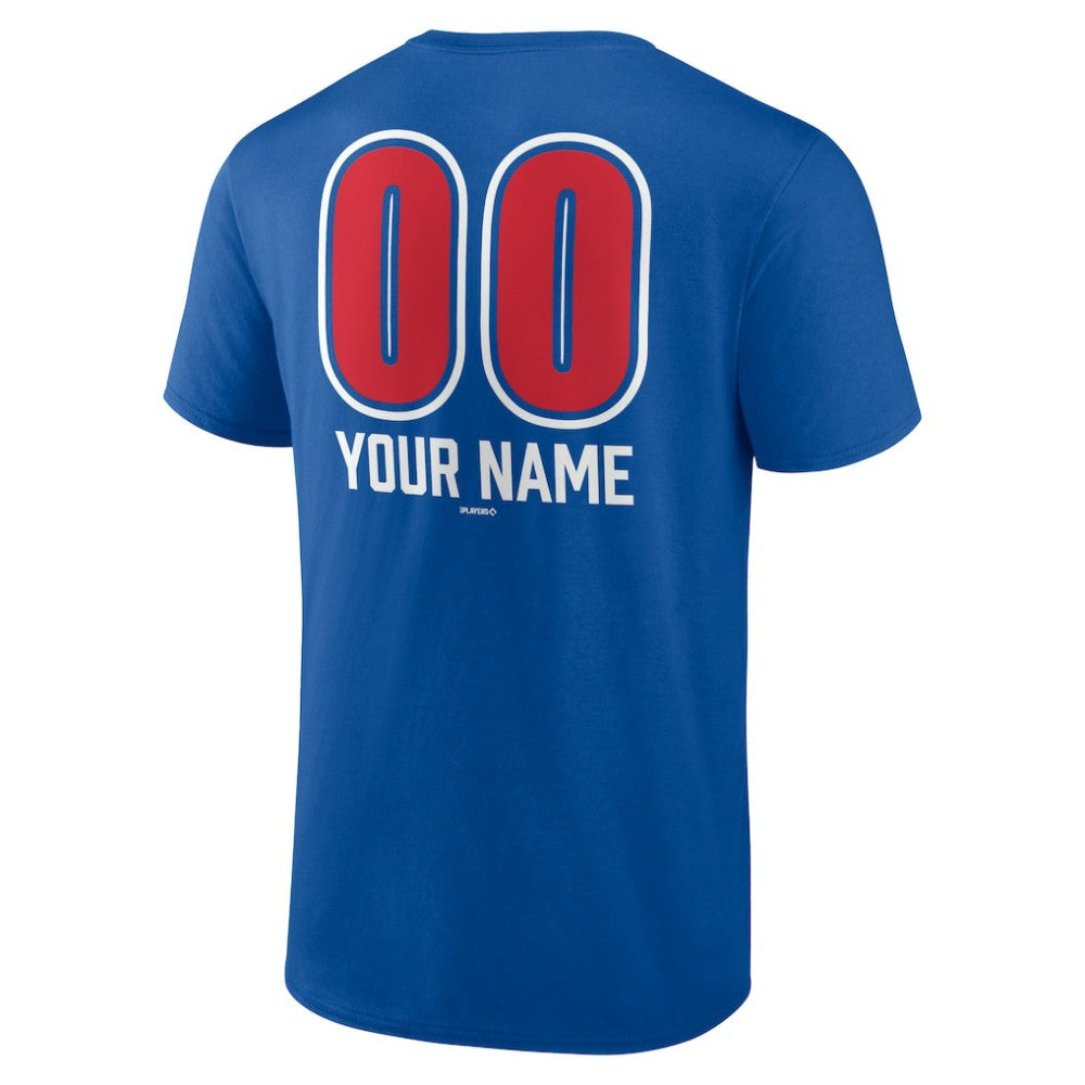 Chicago Cubs Personalized Name & Number Fastball T-Shirt Online